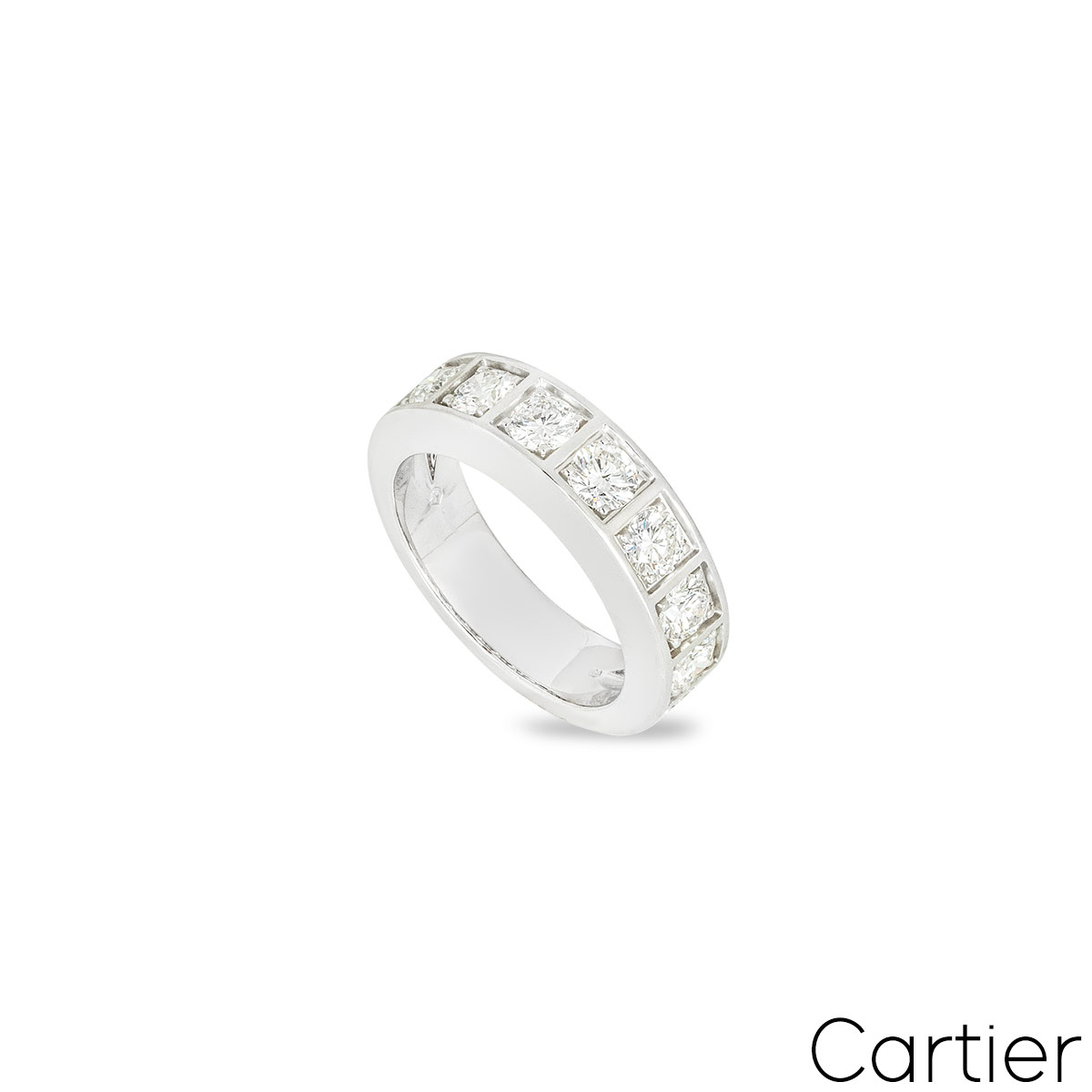 Cartier White Gold Diamond Half Eternity Ring 1.35ct Cartier White Gold Diamond Half Eternity Ring 1.35ct